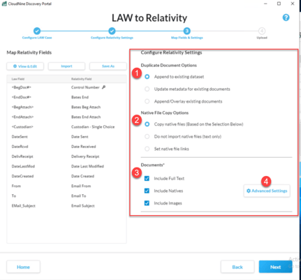 Configure Relativity Settings