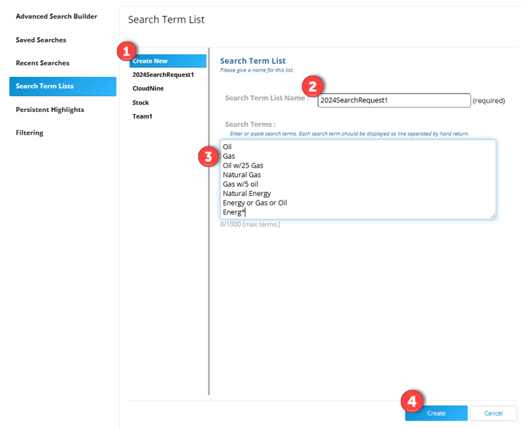 CloudNine Review: Is it possible to generate a search term hit report?